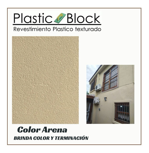 Revestimientos Texturados Plastic Block Llana 30kg Arena