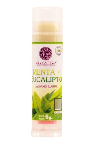 Balsamo Labial Natural De Menta Y Eucalipto Selvatica 5g