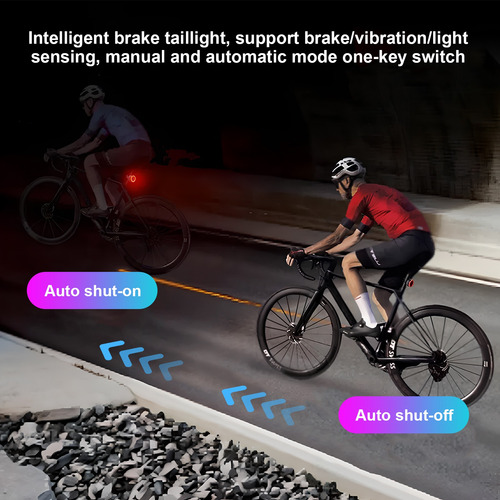Lámpara Bicicleta Luces Luz Trasera Recargable Impermeable
