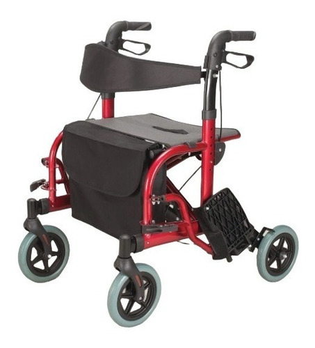 Andadera Rollator Silla Ruedas Traslado Aluminio Posapies