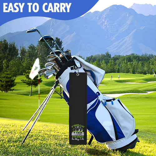 Hafhue It Takes A Lot Of Balls To Golf Toalla De Golf Bordad