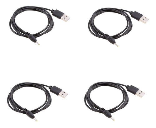 4pcs Usb 2.0 A A 2.5x0.7mm Dc Plug Cable De Carga De Tableta