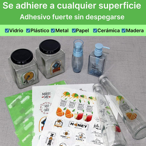 Vinil Para Impresión Inkjet Tamaño A4 Translúcido 30 Hojas