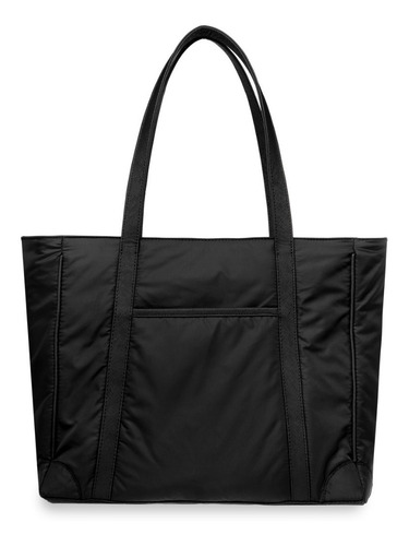 Imagen 4 de 5 de Bolsa Tote Negra De Nylon Impermeable Para Laptop