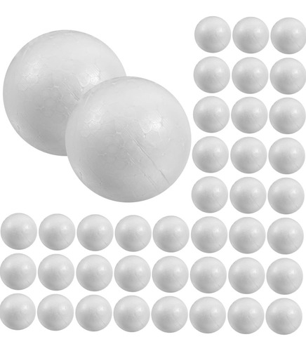 100 Esferas De Unicel 2 Cm #0 Bolas De Unicel, Oferta! 