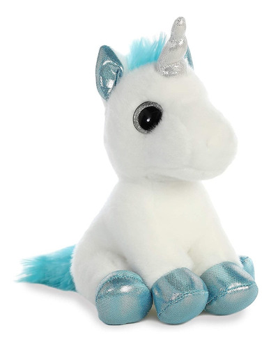 Peluche Unicornio Snowbelle Sentado Felpa Suave Niños Aurora