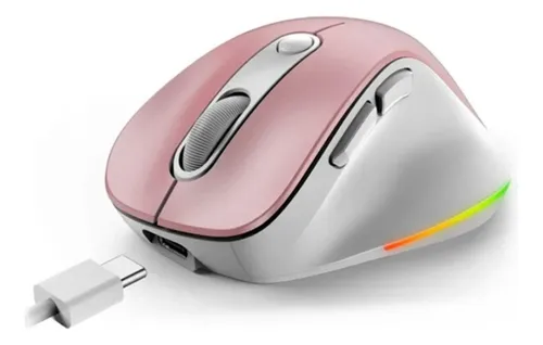 Mouse Genius Ergo 9000s Pro Con Conexión Usb Rosado Rosa