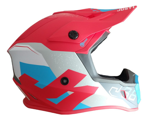 Casco Just 1 J38 Korner Azul / Rojo Mate