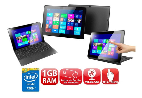 Netbook Cce F10-30 Intel Atom 16gb Webcam Win8 + Office 2016
