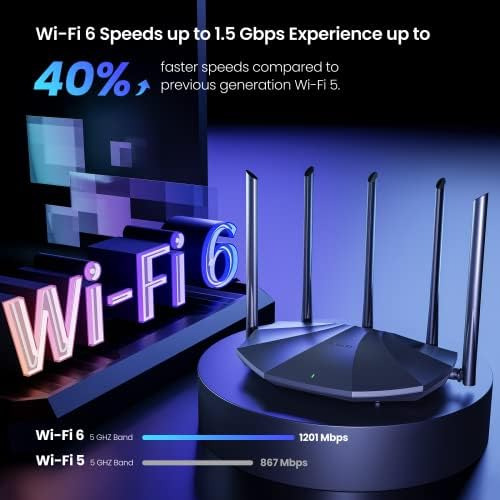 Enrutador Wifi Inteligente Tenda Wifi 6 Ax1500, Enrutador Wi