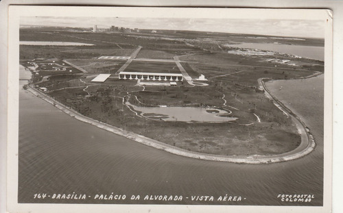 Brasilia Antigua Postal Foto Vista Aerea Palacio Da Alvorada