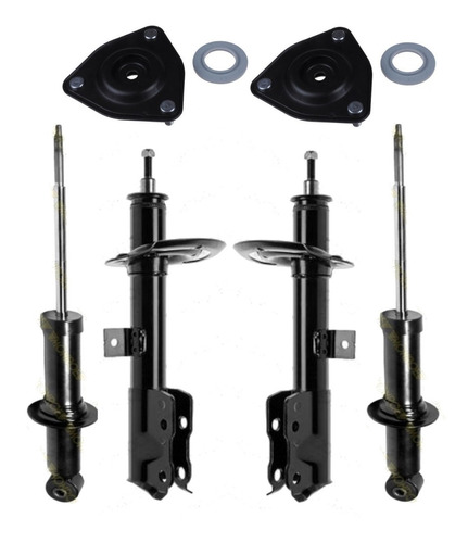 Kit 4 Amortiguadores Cazoletas Jeep Compass Mk49 2006/2016