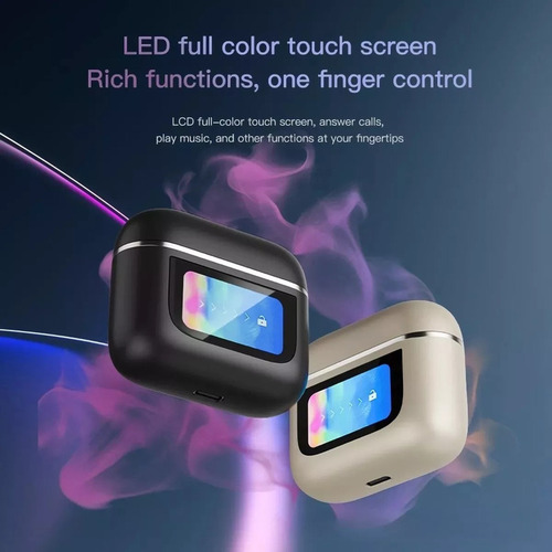 Auriculares Bluetooth Con Cancelación De Ruido Y Pantalla