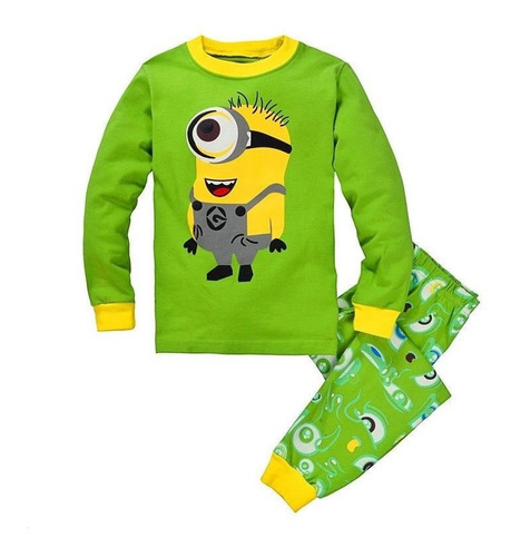 Set *1  Pijama De Minion Para Bebé Niño 100% Algodón 0071