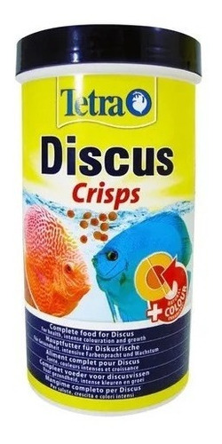 Ração Tetra Discus Pró Crisps  115gr  Discos Bandeira Colour