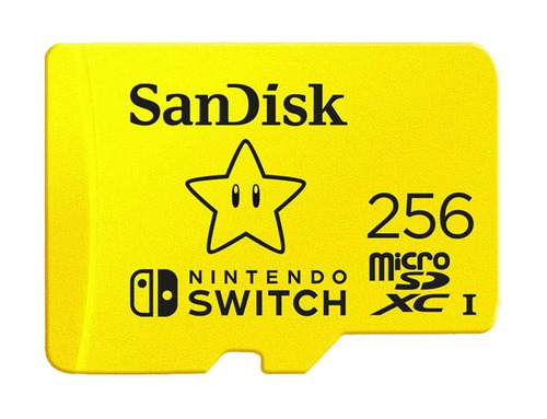 Imagen 1 de 6 de Microsd 256gb Sandisk Microsdxc Uhs-i Para Nintendo Switch