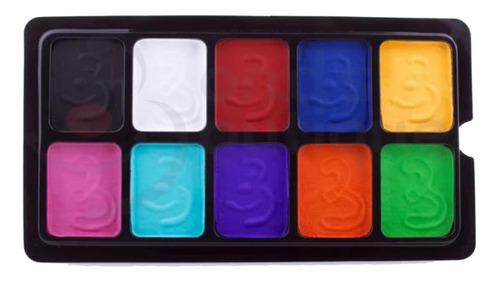 Maquillaje Profesional Kit 10 Colores Mate Aqua Bonds 