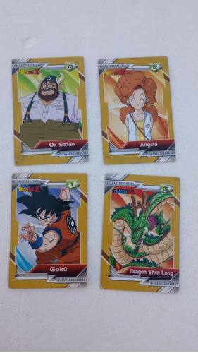 4 Cartas Dragón Ball Z 