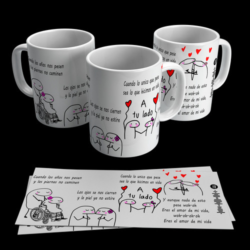 Kit Plantillas Para Tazas Flork Meme Con Frases Canciones 