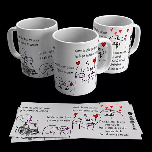 Taza Flork Meme Amor Enamorados