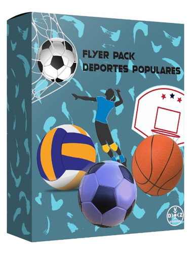 160 Flyer Psd Vector Deportes Populares Futb/bask/box/tenis