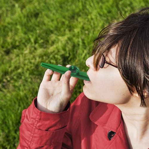 Imagen 2 de 4 de Kazoo Metálico De Aluminio Instrumento De Viento