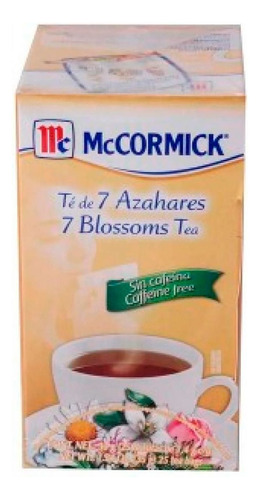 Té Mccormick 7 Azahares 25 Sobres