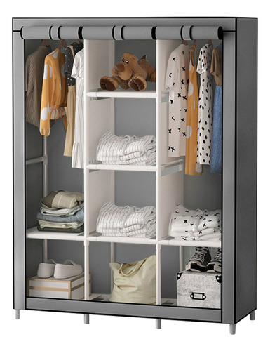 Closet Organizador Armable Ropero Rack Guardaropa Portatil-c