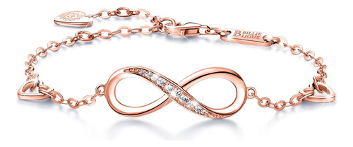 Billie Bijoux Pulsera Infinita De Plata De Ley 925 Para Muje