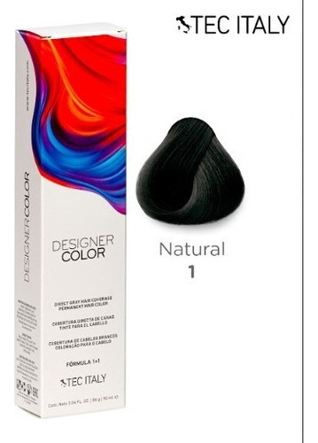  Tinte Capilar Tonos Naturales Tono Tec Italy Designer Color 1 Negro 90ml