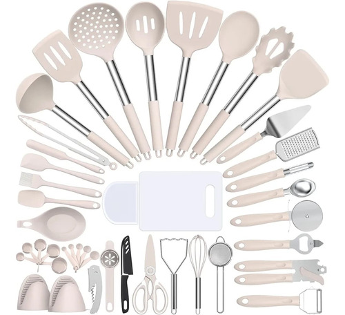 Set 43 Utensilios De Cocina Antiadherentes De Silicona