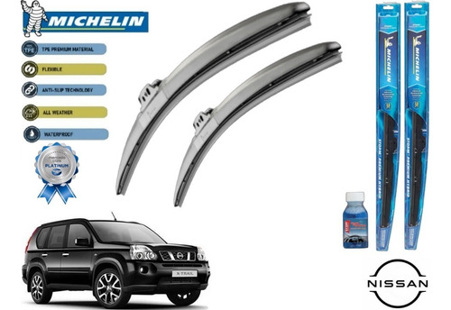 Par Plumas Limpiabrisas Nissan X-trail 2010 Michelin