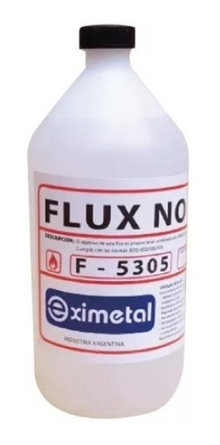 Flux No Clean Liquido Eximetal 1 Litro Soldadura Electronica