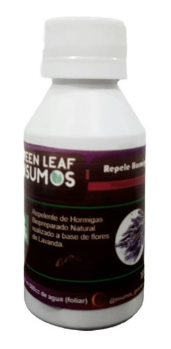 Imagen 1 de 5 de Repelente Green Leaf Insumos 100cc Repele Hormigas Ecologico