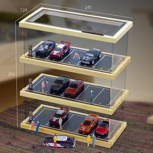 Vitrina De Estacionamiento De 3 Niveles 1/64, 15 Espacios De