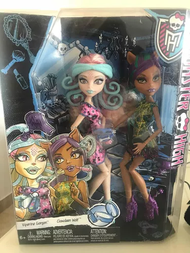 Boneca Monster High Clawdeen Wolf e Viperine Gorgon Sustos e