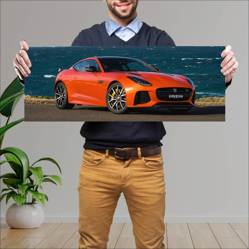 Cuadro 30x80cm Auto 2016 Jaguar F Type Svr Coupe 432