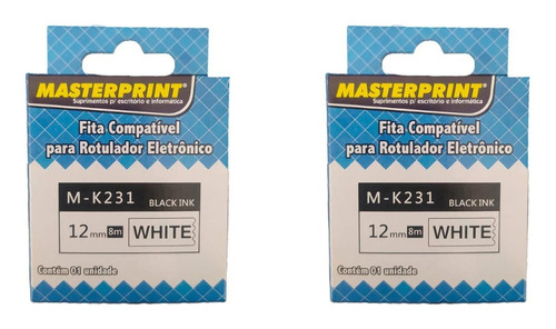 Fita Mk-231 Kit 2un Compativel Brother White - Masterprint