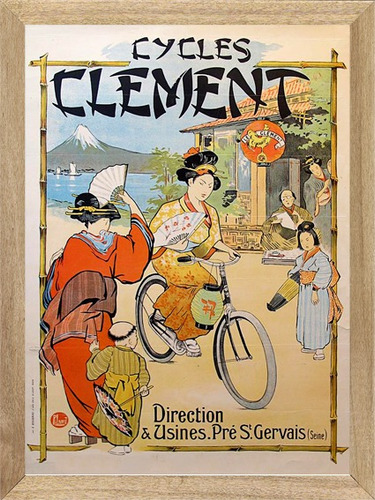 Bicicletas Clement Publicidad Cuadro Poster Cartel  K203