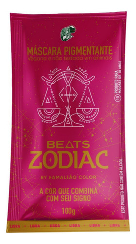 Máscara Pigmentante Kc Signos Libra Kamaleão Color 100g Tom Rosa