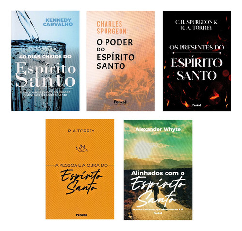 Kit 5 Livros Espírito Santo - 40 Dias Cheios + O Poder + Os Presentes + Alinhados + A Pessoa E A Obra *