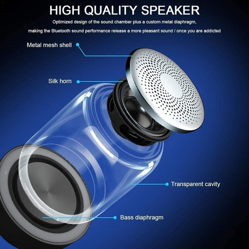 Bocina Bluetooth 5.0 Portátil, 1000mah Tws Inalámbrica Comp