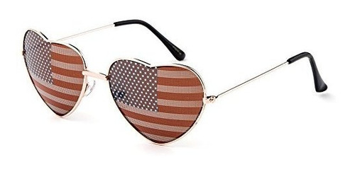 Gafas De Sol - American Flag Team Usa Patriotic Design Plast