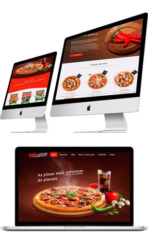 Site Para Pizzaria, Responsivo Pedidos On Line, Lanchonete