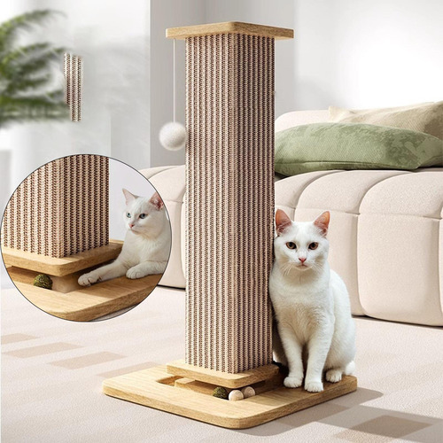 Poste Rascador Para Gatos, Poste Rascador Con Base, Juguete
