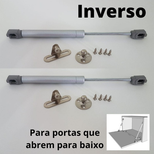 Pistón de gas para gabinetes de amortiguadores para baja presión, 2 piezas