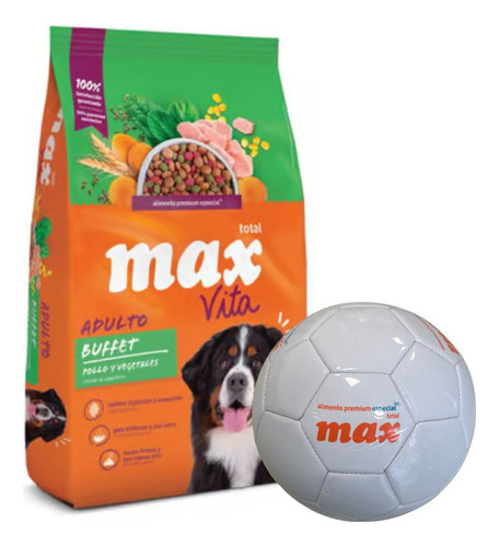 Max Perro Adulto Buffet 20 Kg + 2 Kg + Obsequio + Envío!