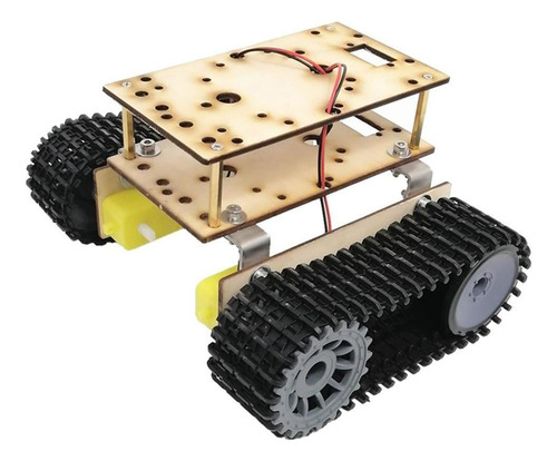 3-9v Chasis De Oruga De Tanque Robot Inteligente Bajo Ruido