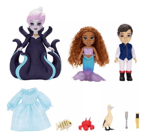 The Little Mermaid - Pequeña Ariel, Ursula Y Eric - Jakks
