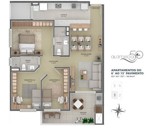 Imagem 20 de 22 de Apartamento À Venda No Bairro Centro - São Leopoldo/rs - O-13875-23736
